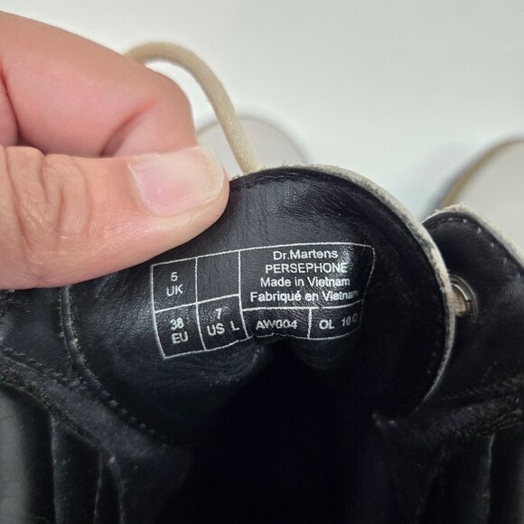 Dr. Martens Taupe Persephone Lace Up Heeled Ankle Boots Women's Size US 7 EU 38 - Picture 7 of 12